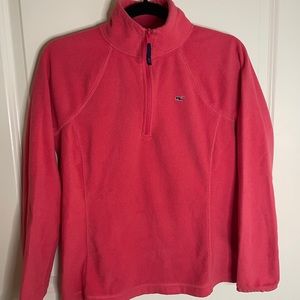 Pink vineyard vines quarter zip